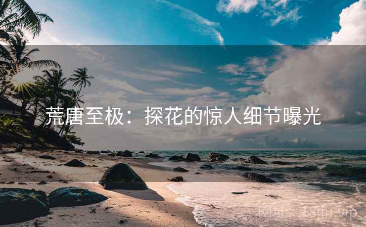 荒唐至极：探花的惊人细节曝光