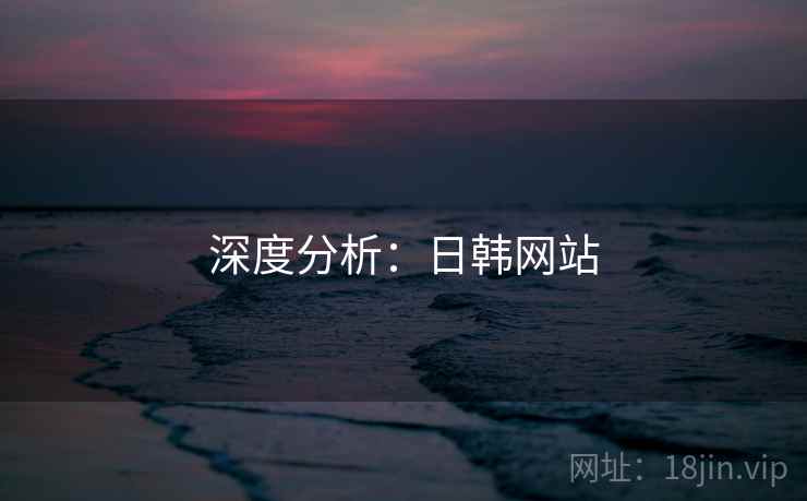 深度分析：日韩网站