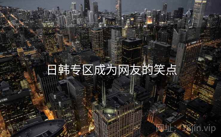 日韩专区成为网友的笑点