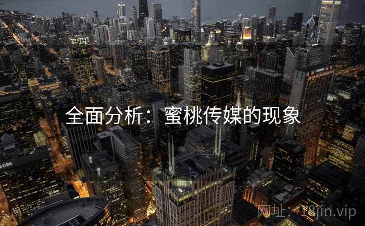全面分析：蜜桃传媒的现象