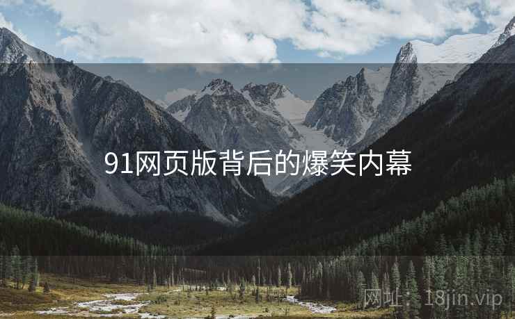 91网页版背后的爆笑内幕