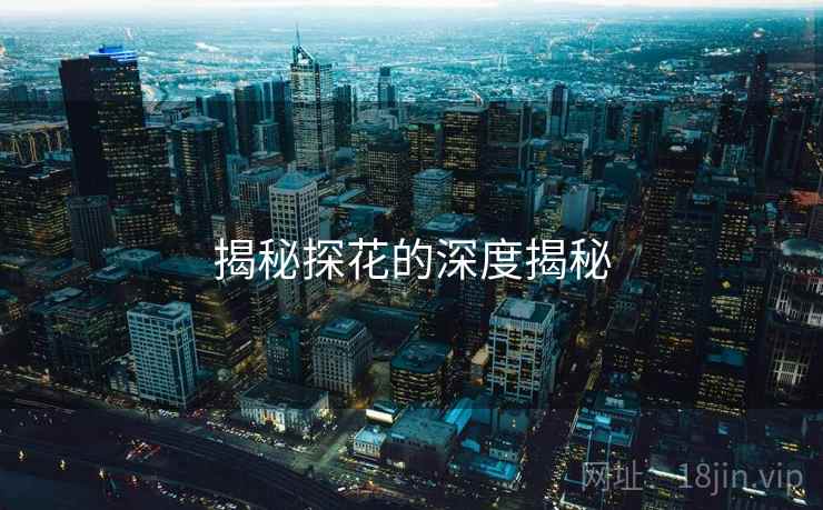 揭秘探花的深度揭秘